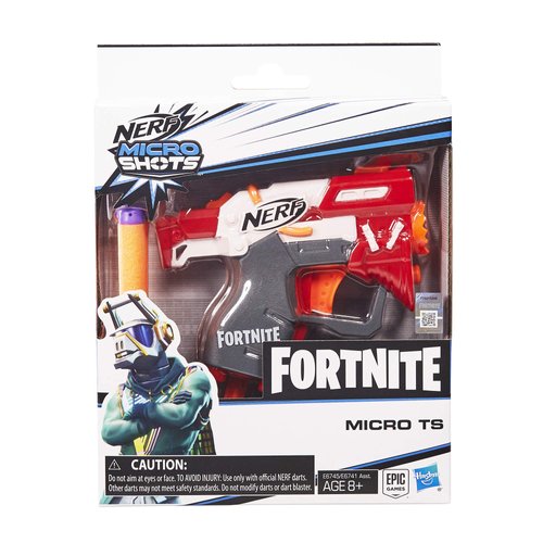 Nerf Fortnite Ts Microshots Dart-Firing Toy Blaster & 2 Official Elite Darts