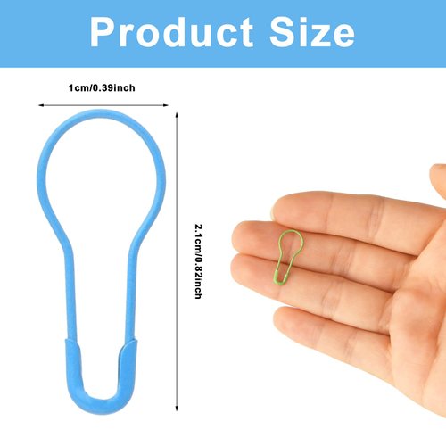 Dimeho 120Pcs Colored Safety Pins, 0.82 Inch Mini Safety Pins for Clothes Gourd Safety Pins for Art Craft Sewing Jewelry Making Name Tags with Storage Box