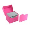 Gamegenic Side Holder 100+ XL Casual Deck Box | Double-Sleeved Card Storage with Flex Card Divider | Premium Card Protector | Cobra Neck Technology | Holds up to 100 Cards | Pink Color | Made