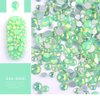 DAODER 4pack Sparkly Opal Rhinestones for Nails 3D Nail Art Rhinestones Kit Crystal Diamond Rhinestones and Charms Nail Decoration Flatback Gems Stones Pink White Blue Green Nail Jewels Crafts DIY