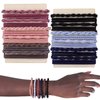 AIERSA 24 Pcs Oversize Bracelet Hair Ties for Women/Girls,Will Not Strangle The Wrist,Boho Hair Tie Bracelets,Cute Bracelet Ponytail Holders,No Damage Hair Elastics Band for Thick Hair Curly Hair