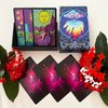Jrskvaro Colorful Neon Tarot Cards Deck with Guidebook, Tarot Cards for Beginners, 78 Tarot Deck, Classic Tarot Cards with Meanings on Them