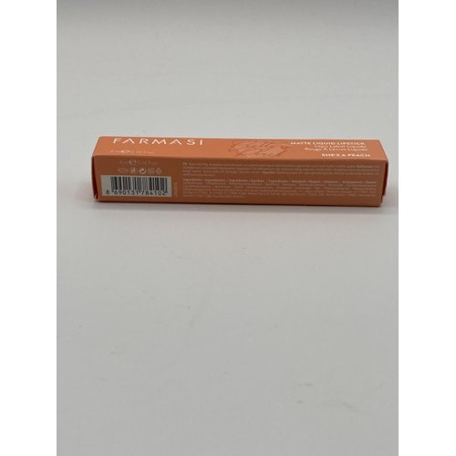 FARMASi Liquid Matte Lipstick She's a Peach, 4ml/0.14flOz - Long-Lasting, Highly Pigmented, and Comfortable Wear - Smooth Application and Vibrant Color