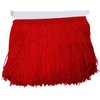 Lauthen.S 10 Yards of 6" Chainette Fringe Trim Tassel Sewing Trim for DIY Craft Latin Dress Lamp Shade Decoration Red