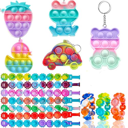 116 Pcs Party Favors for Kids 4-8, Pop Fidget Bulk Toys, Pinata Goodie Bag Stuffers, Treasure Box Toys, School Classroom Rewards, Treasure Chest Prizes, Goody Bag Filler