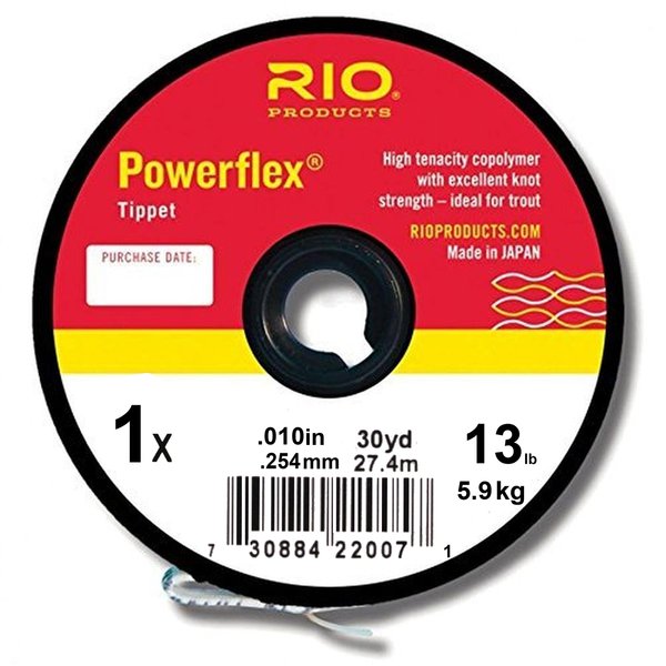 Rio Brands Powerflex 4X Tippet Line, 30 yd/6.4 lb
