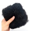 Afro Kinky Bulk 100 ％ Human Hair for loc, 10 Inch 30g 1 Bundles/Package Black,Repair Extensions,Making Dreadlocks Twist or Braids, with Needles and Hair Clips