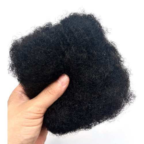 Afro Kinky Bulk 100 ％ Human Hair for loc, 10 Inch 30g 1 Bundles/Package Black,Repair Extensions,Making Dreadlocks Twist or Braids, with Needles and Hair Clips