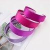 ACO-UINT 4 Pack Purple Headbands for Women, Satin Head Bands for Women's Hair Wide Headbands, Non-silp Thick Headbands 70s Hair Accessories for Women