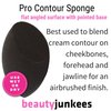 Beauty Junkees Makeup Sponge Blender - Black Contour Makeup Blender Sponge, Liquid Cream Powder Foundation Blending Sponges, Make Up Applicator, Cosmetic Blenders, Wet Dry Beauty Sponge, Latex Free