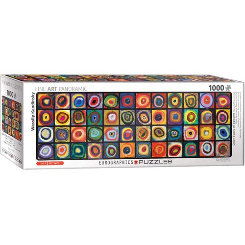EuroGraphics Color Squares Panoramic by Wassily Kandinsky 1000-Piece Puzzle (6010-5443)