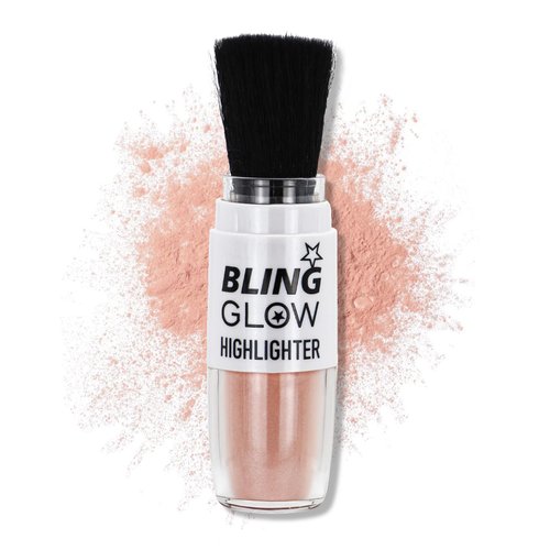 AWCCXMYM Glitter Powder Highlighter Powder Smooth Brighten Natural Flawless Mineral Shimmer Powder Makeup for Face Body Hair Instantly Glowing Vegan & Cruelty Free 02#Fairy Pink