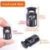 10 PCS Plastic Spring Cord Locks for Drawstring, Paracord Toggle Stopper Clasp Elastic Shoeslace Lock Sweatpants Hoodie String Clips Bungee Swim Goggles Gloves String Lock Replacement