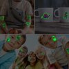 CHARLENT Glow in The Dark Dinosaur Temporary Tattoos for Kids - 74 Individually Sheets Luminous Dinosaur Tattoos for Boys Birthday Party Favors Goodie Bag Fillers