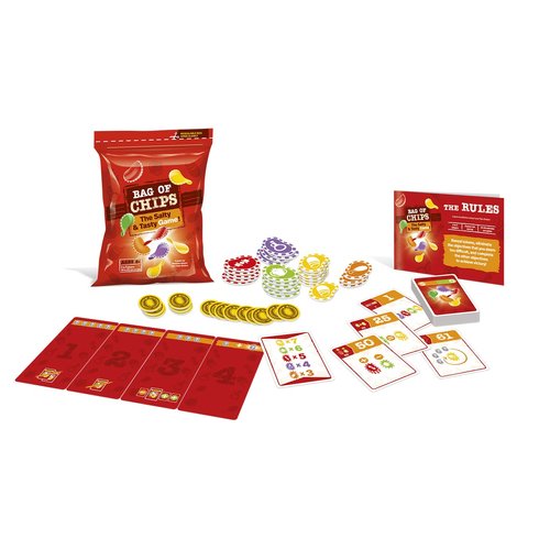 Blue Orange Games Bag of Chips Board Game - Family or Adult Party Strategy Board Game for 2 to 5 Players. Recommended for Ages 8 & Up.