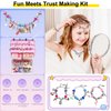 FOVRPUIB Charm Bracelet Making Kit,Toys for Girls Art Supplies Beads for Bracelets,Girls Toys Age 6-8 Years Old Friendship Bracelet Kit with Rings,Kids Toys for 6 7 8 9 Year Old Girls