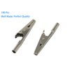 iexcell 100 Pcs 2 Inches / 51 mm Steel Alligator Clips Crocodile Clamps, Silver Tone Nickel Plated, Come in a Plastic Case
