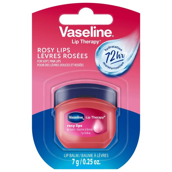 Vaseline Lip Therapy Lip Balm Mini, Rosy, 0.25 oz