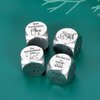 4PCS Date Night Dice Gifts for Boyfriend Girlfriend Valentines Day Gifts for Him Her 11th Anniversary Steel Gifts for Women Men 25th Wedding Anniversary Couple Games Exchange Dice Game Gag Christmas