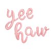Birthday Party Balloons Yee Haw Balloons Rose Gold Yee Haw Banner for Western Cowgirl Birthday Decorations