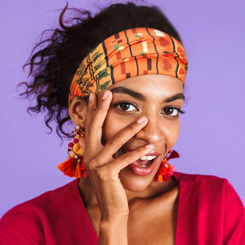 Syhood 6 Piece African Headbands African Hair Accessories for Women Wide Stretchy African Print Elastic Hair Bands Vintage Yoga Headpiece Boho Sports Head Wrap(Novelty Style)