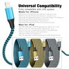 SHUSEL for iPhone Charger 3 Pack 6FT USB Lightning Cable MFi Certified Fast Charging Nylon Braided for iPhone Charger Cord Compatible with iPhone 14 Plus 14 pro max 13 12 11 XS X XR 8 Plus 7 6 SE 5s