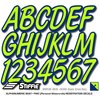 STIFFIE Whipline Solid Atomic Green/Navy 3" Alpha-Numeric Registration Identification Numbers Stickers Decals for Boats & Personal Watercraft