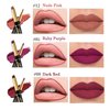 3 Pcs Lip Liner and Lipstick Set Kit for Women DNM Matte 24 Hour Lipstick matte lipstick long lasting waterproof lip liner gloss set Dark Ruby Deep Red Lip Crayon Sticks Liner Pencil Set.
