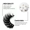 Mink Lashes Strip Eyelashes Fluffy Volume False Eyelashes that Look Like Extensions Glamour Wispy Curly Fake Lashes 5 Pairs Pack