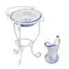 Dollhouse Furniture Bathroom Set 1:12 Washbasin Stand Doll House Kettle and Basin Dollhouse Bathroom Accessories