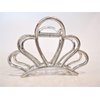 Generic Rose gold silver or dark silver tone flower crown metal hair claw clip (Primary color: Dark silver)