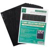 Stamp Collection Inserts - Collector Stamp Album 12 Sheets with 6 mixed sizes for Stamp Collection Binder Kit IS01MX312