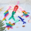 Bead Pets, 10 PCS Pony Beads Keychain Making Kit with Instruction, Keyring & Key Clasp, DIY Keychain Kit Ultimate Bead Pets Create Your Own Backpack Keychain Kit, Bead Art Crafts for Beginners