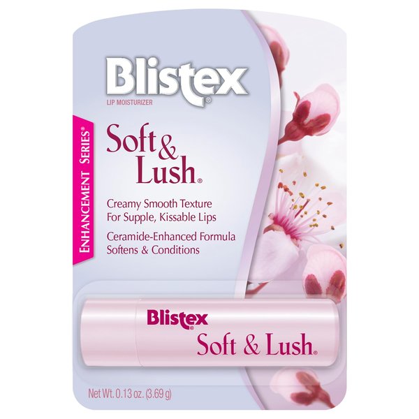 Blistex Soft & Lush Lip Protectant, 0.13 Ounce Tube, Pack of 6 – Softens & Conditions, Creamy Smooth Texture, Hydrating Lip Balm, Daily Lip Hydration,