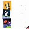 The Best Card Company - 10 Halloween Note Cards Assorted (4 x 5.12 Inch) - Fun and Spooky Kids Cards, Boxed Set - Halloween Whimsy M4181HWG-B1x10