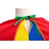 Dressy Daisy Carnival Clown Halloween Costume Dress Up Outfit Set with Rainbow Wig for Kids Boys or Little Girls Size 5-6