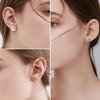 HAIAISO 6 Pairs Clip On Earrings Cubic Zirconia Pearl Knot Twist Clip On Earrings Non Pierced for Women Girls Clip Earrings Set