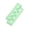 Toe Separators Flexible Soft Silicone Finger Toe Spacers for Nail Polish Pedicure Tools (Green)