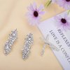 Deoot Hair Barrettes, 4 Pcs Rhinestone Hair Clips for Women - Hair Clip Barrettes with Rhinestones Crystal & Metal Alloy, Flower Hairpins for Women - Hair Accessories for Wedding, Party, Everyday