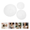 Healifty 3Pcs Diy Face Mixing Bowl Face mask Bowl Facial Mud Bowl Silicone Bowl Cosmetic Beauty Tool for Home Salon Spa Face Skin Applicator Bowl (White)