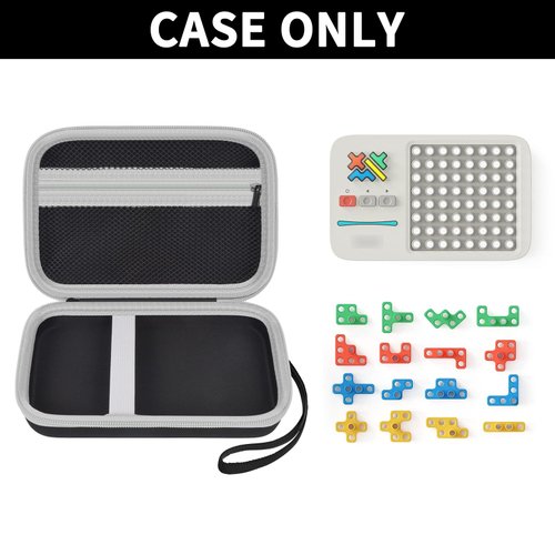 Case Compatible with GiiKER Super Blocks Puzzle Game, Super Slide Brain Teaser Puzzle Holder, Organizer Storage Bag for Electronic Brain Game Console & Puzzles for Kids Boys and Girls -Box Only-Black