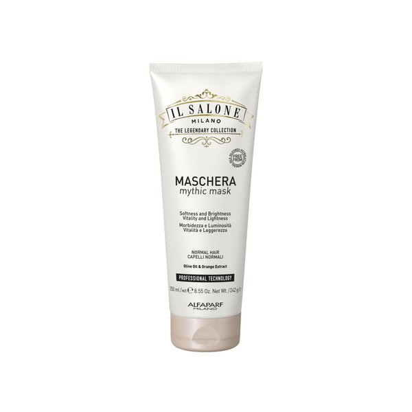 Il Salone Milano Professional Mythic Mask - Moisturizing Hair Mask Enriched with Olive Oil and Orange Extract for Added Softness, Shine and Manageability - Salon Quality Hair Care (8.55 oz / 250 ml)