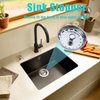 3 Pieces Kitchen Sink Stopper Strainer, 3 in 1 Kitchen Sink Basket Strainer, Universal Anti-Clogging Stainless Steel Sink Disposal Stopper, Perforated Basket Drain Filter Sieve