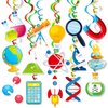 Generic Science Swirl 30 Pack Science Party Decoration Scientist Lab Theme Birthday Supplies Hanging Swirl Spiral Streamers (Science)