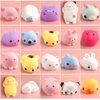 KUUQA 20 Pcs Squishies Squeeze Animal Toys Cat Rabbit Panda Stress Relief Toys Easter Egg Fillers Kids Birthday Party Favors Goodie Bag Stuffers