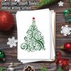 The Best Card Company - 12 Beautiful Merry Christmas Cards (1 Design, 12 Cards) - Bulk Boxed Xmas Stationery Set with Envelopes - Just Fir You B6019DXSG