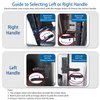 Metal RV Screen Door Latch Kit, Right Hand Handle for Camper, Motorhome, Travel Trailer (Right)