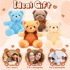 Aoriher 6 Pieces Bear Bulk Stuffed Animal Baby Shower Bear Plush Toys Soft Cute Bear Easter Graduation Gifts Sleeping and Playing Decorations(Beige, Brown, Blue, Short Plush)