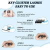 KevKev Lash Clusters 192 Pcs Individual Lashes Cluster Lashes Mixed Styles DIY Lash Extensions Eyelash Clusters Thin Band & Soft Lashes that Look Like Eyelash Extensions(Cloudy & Cirrus, D-10-18mix)
