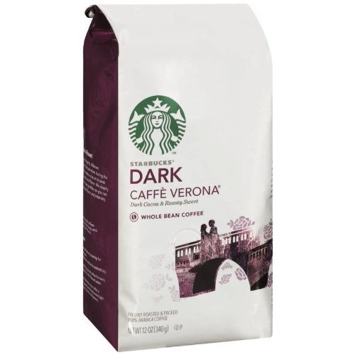 Starbucks Caffe Verona Whole Bean Coffee,12 Ounce (Pack of 3)
